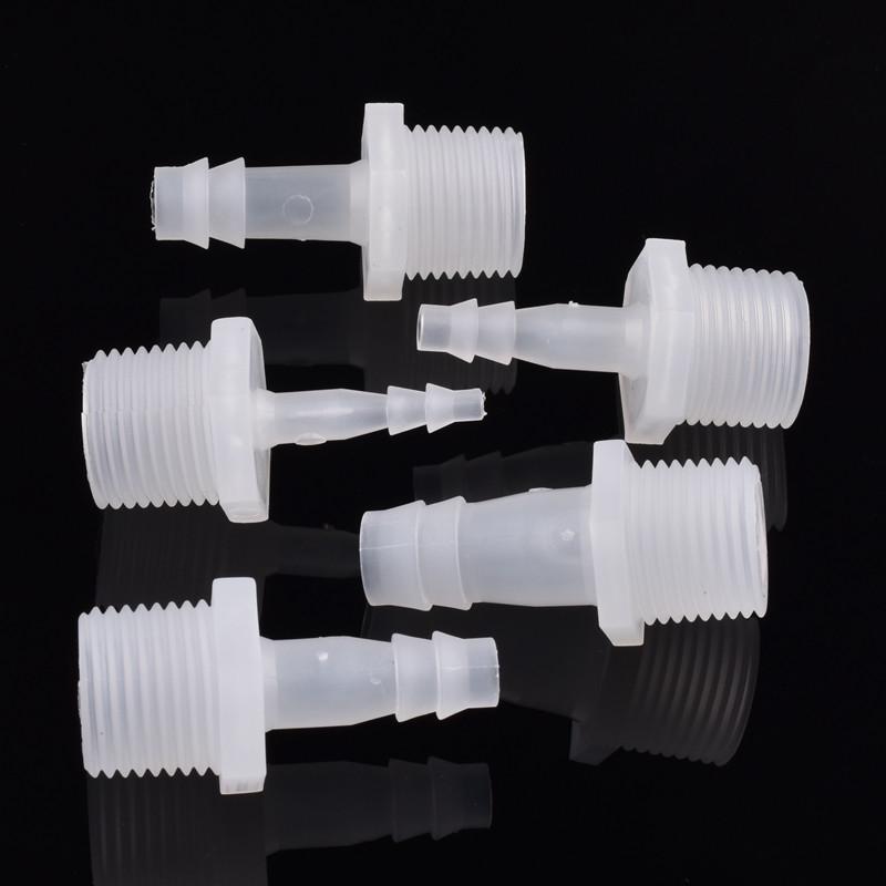 G1/2" 3/4" Male Thread 4~25mm Direct Connector Aquarium Tank Hose Joint Garden Irrigation Water Tube Barb Joint 5~200Pcs/Lot