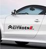 Car Sticker 2PCS Waterproof Car Logo Door Side Stickers Creative Body Decor Logo Decals for Citroen DS Series C2 C3 C4 C5 C6 C8 FL7