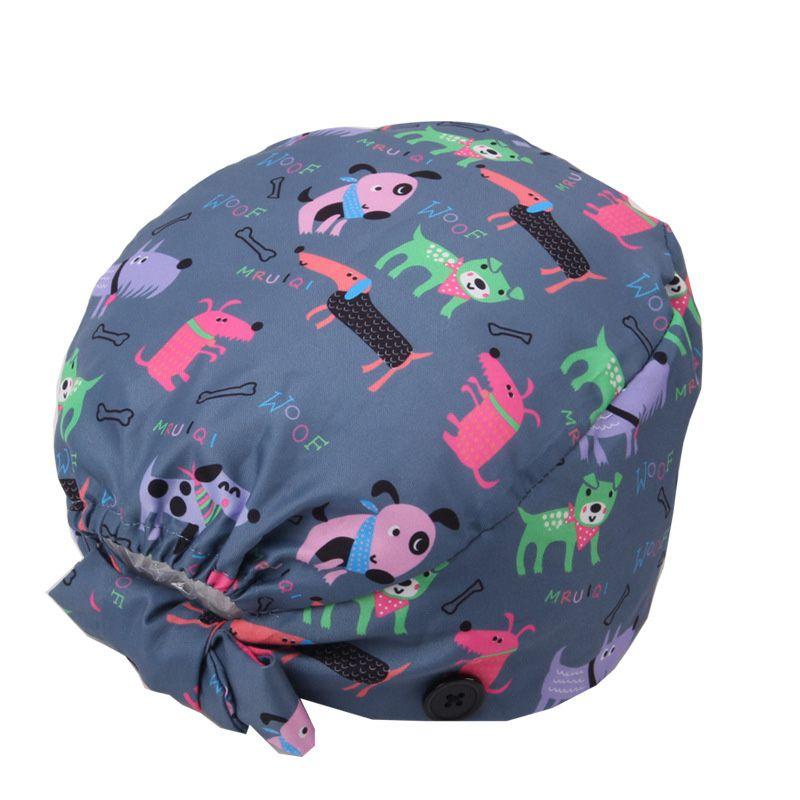 Удобная хлопковая хирургическая шапочка с влагопоглощающей регулируемой посадкой