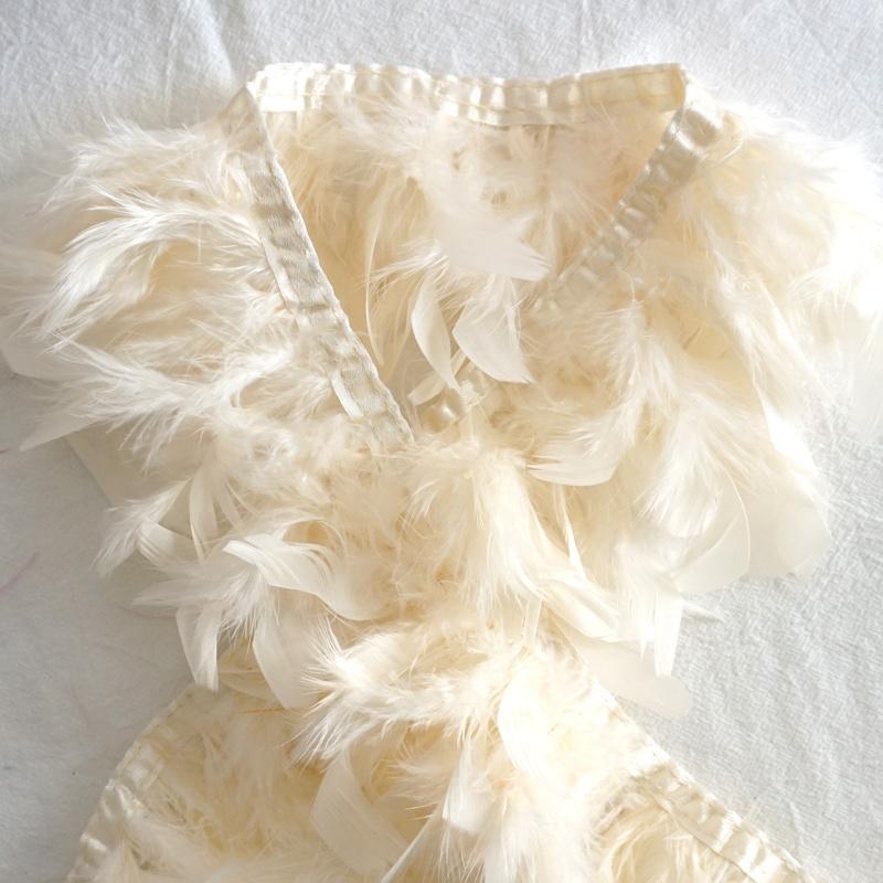 1 метр Натуральная отделка бахромой из перьев индейки 4-6 дюймов Пушистая лента из перьев марабу для рукоделия, шитья, украшения свадебного платья