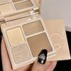 4 Colors Long-Lasting Matte Highlighter Bronzers Palette Face Shading Grooming Powder Makeup 3D Face Contouring Bronzer Cosmetic