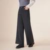 IEF Women's Korean Style Wool Blend Wide-Leg Pants