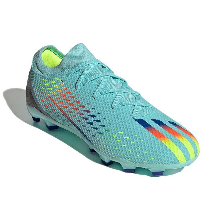 adidas X Speedportal.3 Круглый носок Удобные Шиповки AG HG Искусственная трава Нескользящие Износостойкие Футбольные бутсы Мужские Футбольные бутсы Сине-желтые GW8479