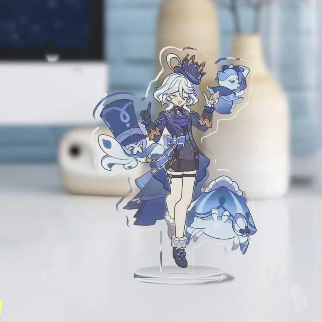 Фурина Гидро Архонт Акриловый Стенди - 10 см Настольное Украшение