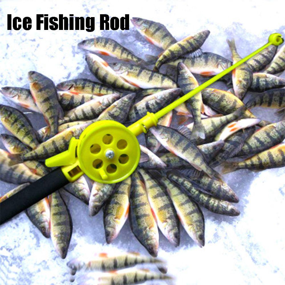 High Quality Plastic Child Ice Fishing Rods Winter Reels Pen Pole Retractable