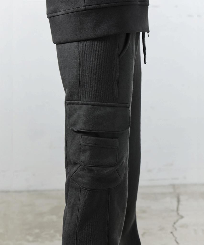 41PRAY Мини Карманные Брюки Bootcut / Угольный