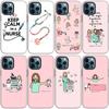 Чехол для телефона «Медсестра» для Apple iPhone 14 13 12 Mini 11 Pro Max 7 8 XR X XS 7 8 Plus SE 2020 2022, черный чехол