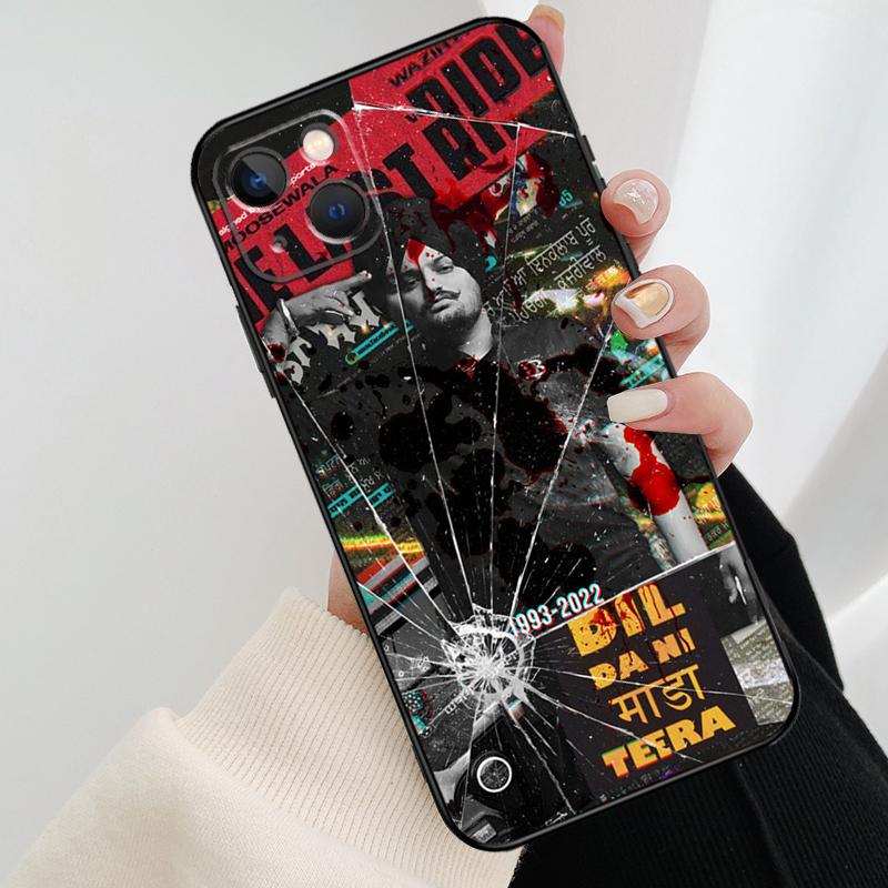 Indian Rapper Sidhu Moose Wala Phone Case For iPhone 17 Pro Max 15 14 13 11 12 16 Pro Max mini 15 16 Plus 16e 17 Air Cover
