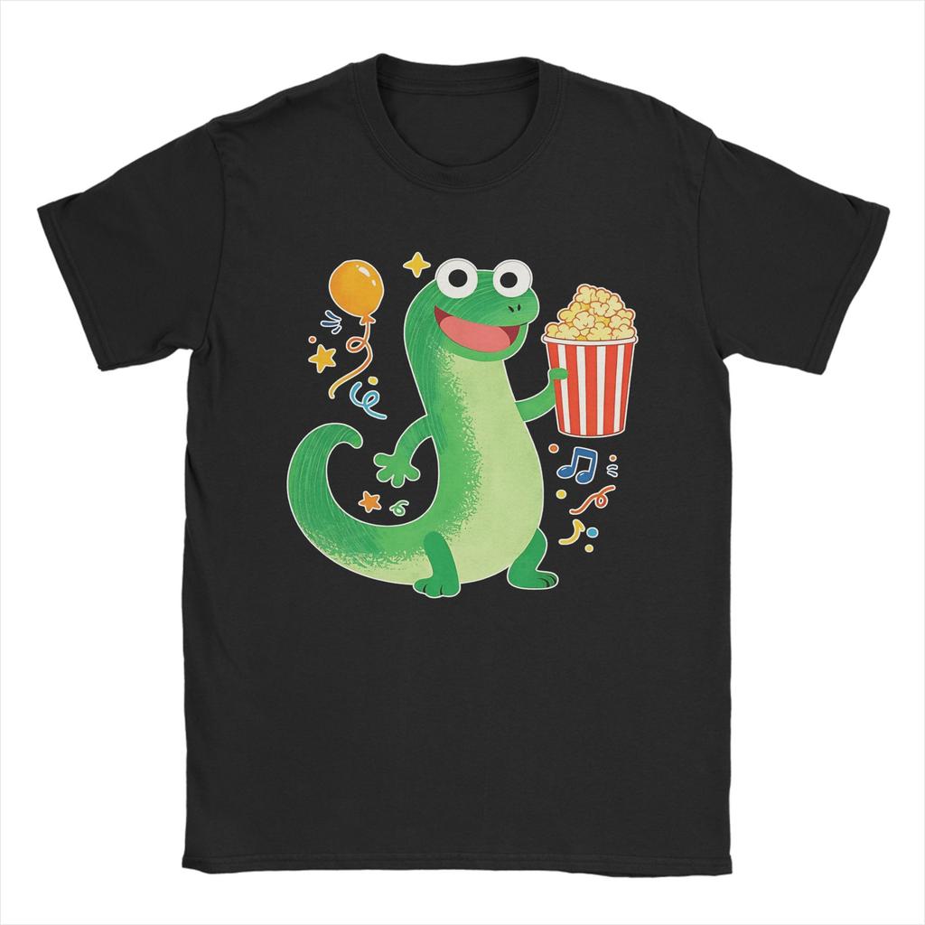 Мужская футболка Hoppers Tom Lizard с забавной позой крика Хлопковая одежда Потрясающие футболки с коротким рукавом и круглым вырезом Вечеринки Футболки