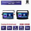 9-дюймовый автомобильный стерео радио Carplay для Citroen C4 C-Triomphe C-Quatre 2004-2009 Android автомобильный мультимедийный видеоплеер GPS-навигация WIFI 2 + 32 ГБ