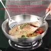 316 Stainless Steel Pan Set - Wok Non-Stick Pan Fried Meat Pot Coating-Free for Kitchen Utensils for Gas Stove Induction Cooktop