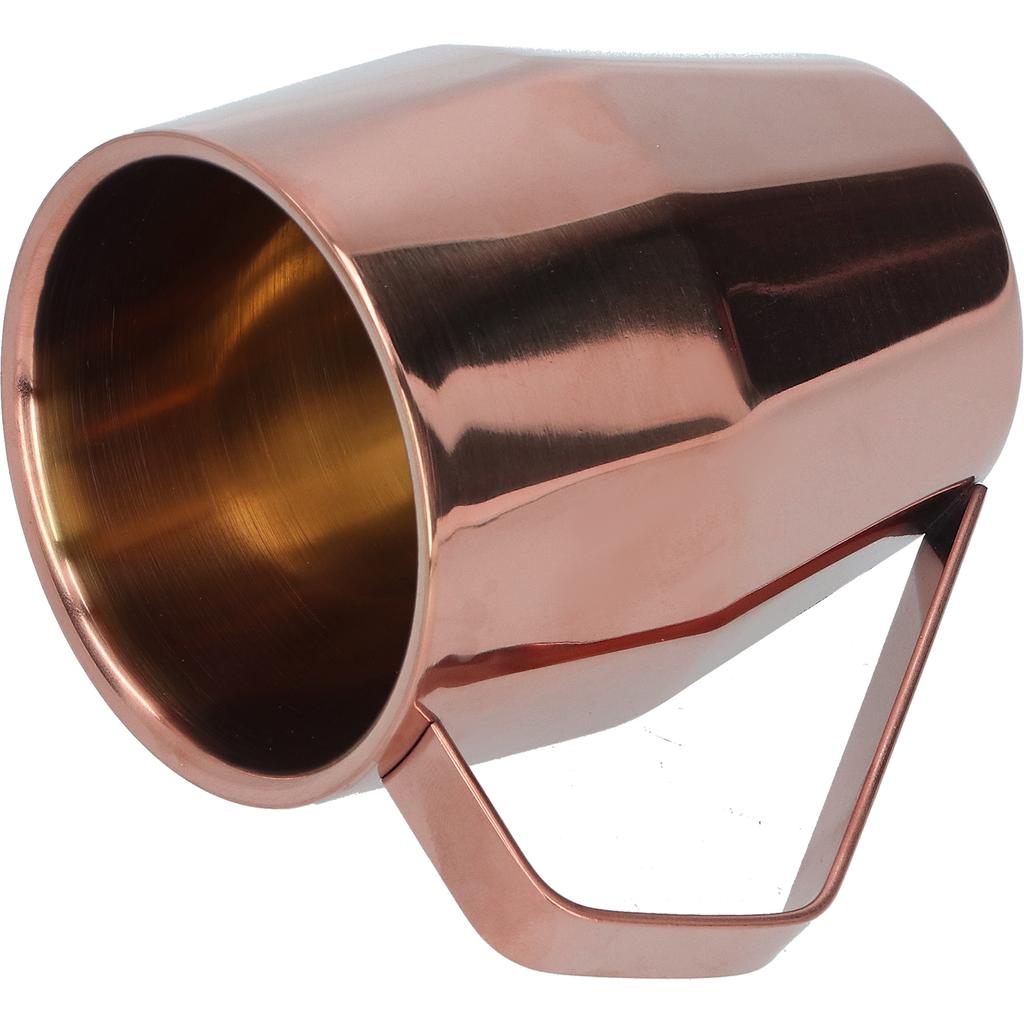 Кружка 304 Нержавеющая сталь Двухслойная Алмазная поверхность Европейская Чашка для кофе и воды с ручкой Розовое золото