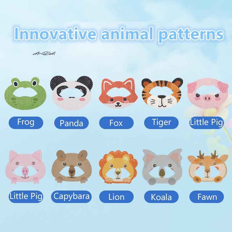 30Pcs Cartoon Anti-Snoring Stickers for Kids Sleeping Closed-Mouth Breathing Correction Nose Shaping Orthosis Tape 'Shut Up'