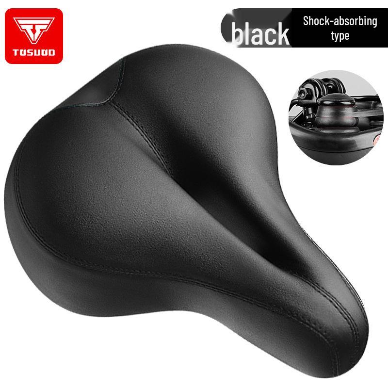 Universal Super Soft Silicone Bicycle Saddle with Shock Absorption - Mountain Bike Seat for Men and Women