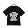 Cute Elephant Print Cartoon Casual T-Shirt| Unisex Trendy Wardrobe Staple Tee