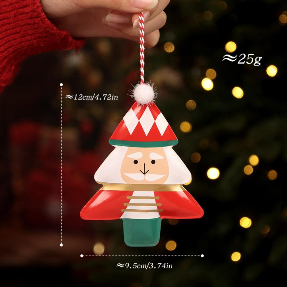 Santa Clasu Christmas Hanging Decoration Nordic Style Iron Material Xmas Tree Pendant Exquisite Creative Christmas Ornament