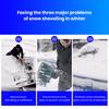 Car Snow Brush Ice Scraper Aluminum Alloy Long Handle EVA Sponge Grip Flexible Nylon Bristles Auto Windshield Snow Removal Broom Ice Shovel Tool