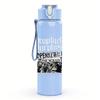 1PC Old truck vintage rectangular print 750ml colorful plastic sports water bottle leakproof pop up lid with straw for outdoor work home use