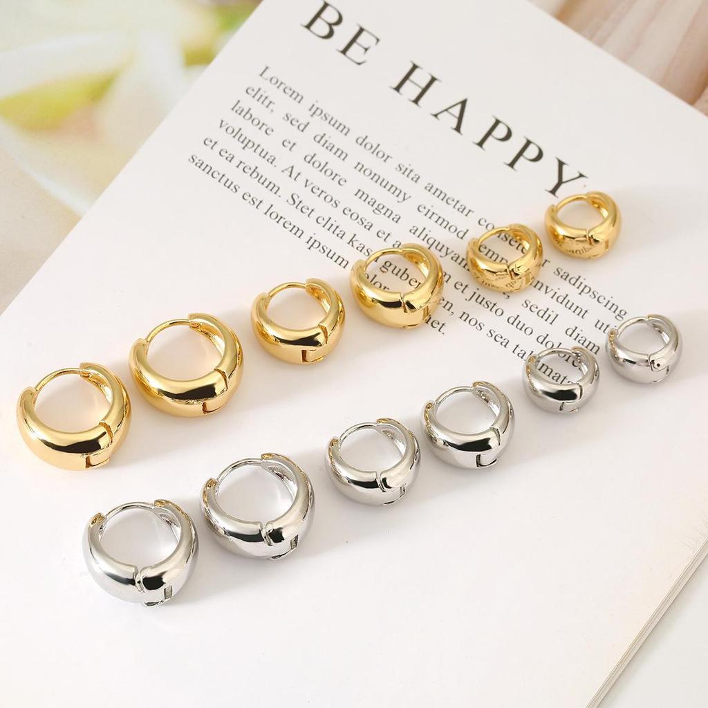 Chic C-Shaped Fashion Ear Clips: Versatile, High-End Luxury Jewelry