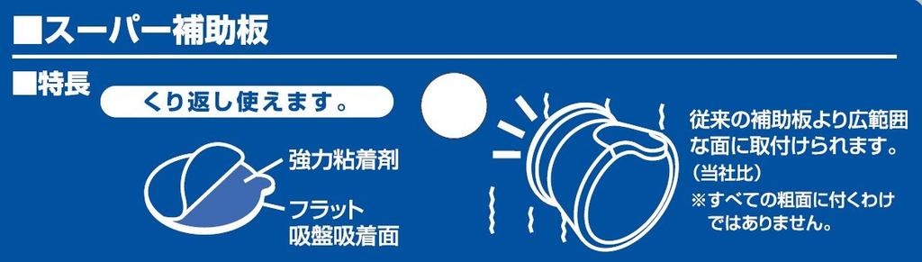 Sanei Супер Опорная Пластина для Присосок 75 мм, Диаметр, Прозрачная, Многоразовая, Съемная, PP780-75
