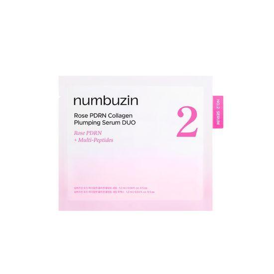 Numbersin No. 2 Rose PDRN Collagen Plumping Serum Small Duo 10ml (Mild 1ml x 5 + Intensive 1ml x 5)