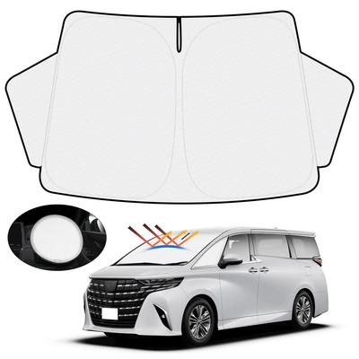 Солнцезащитный козырек Mozan на лобовое стекло для Toyota 30 серии с солнцезащитным козырьком на руль, УФ-защита от солнца, тепла, сотовая конструкция, с местом для хранения, предотвращает перегрев салона, прямой