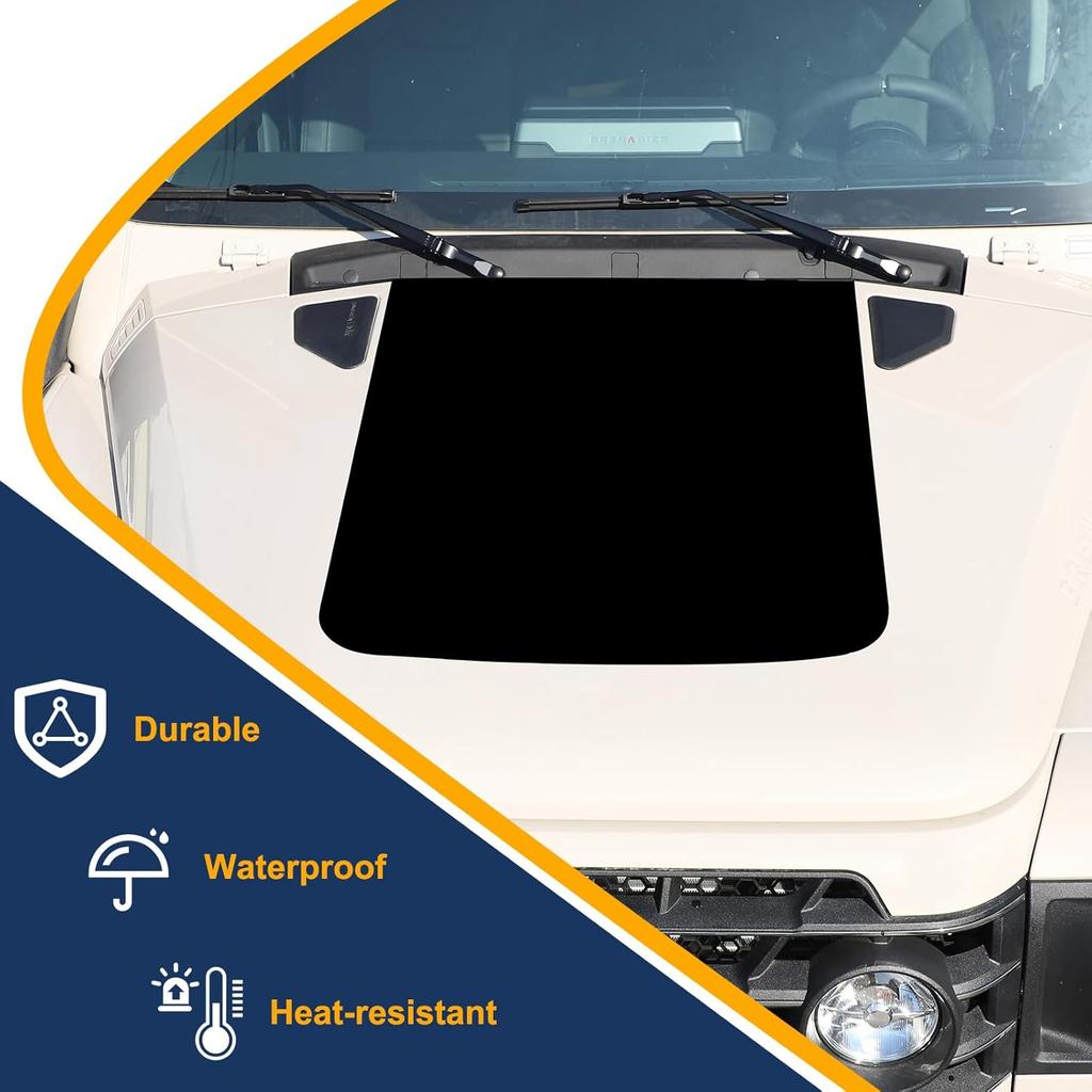 Compatible with INEOS Grenadier 2020-2024 Car Hood Decal Sticker, Car Hood Cover PVC Waterproof Black Topographic Map Pattern Stickers Exterior