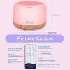 Diffuserlove Пластиковый диффузор 550 мл с текстурой зеленого нефрита, ультразвуковой диффузор для ароматерапии с 4 режимами таймера, 7-цветной светодиодной подсветкой, автоотключение без воды