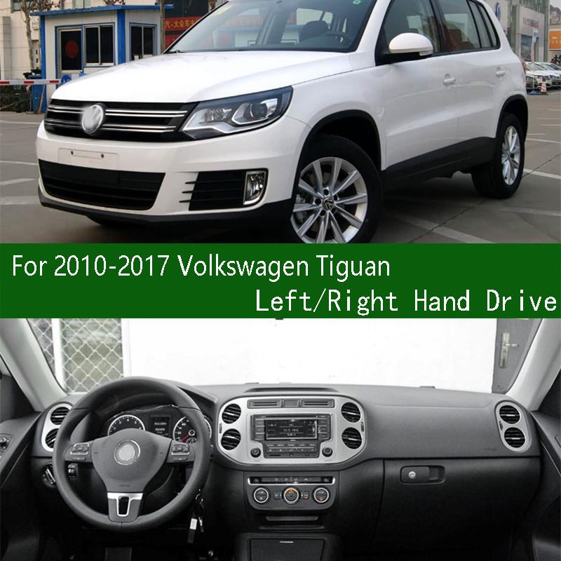 Для Volkswagen VW Tiguan 2010-2017 Коврик на приборную панель Антискользящий коврик на панель приборов Чехол на панель приборов Солнцезащитная накладка Панель приборов Декоративные элементы