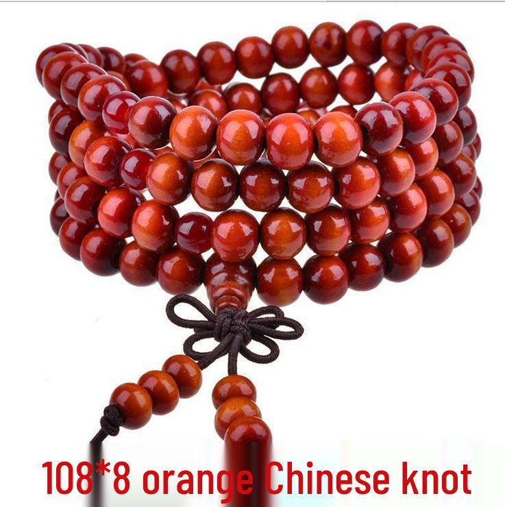 Браслет из 108 бусин сандалового дерева - Модный дизайн в три ряда для женщин