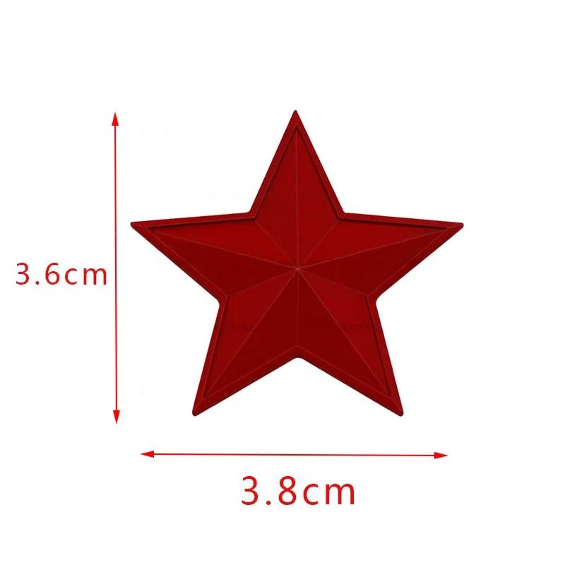 3D Metal Five-pointed Star Logo Car Fender Emblem Sticker Rear Trunk Badge Decal for Nissan Honda MINI Jaguar KIA Lexus Volvo NN25