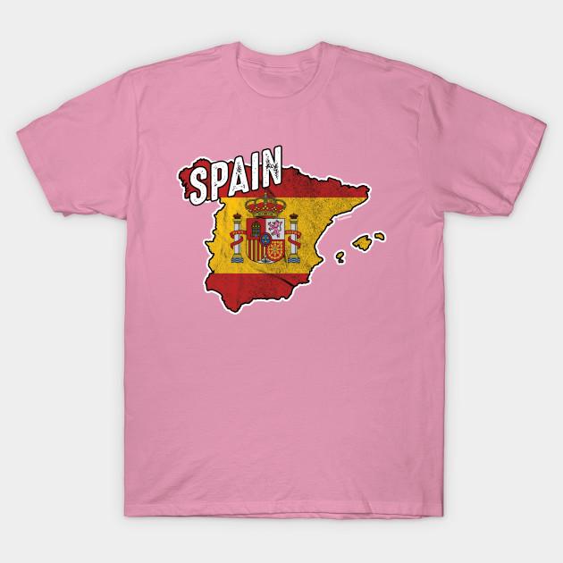 T Shirt Women Spain Map Harajuku Print Kawaii Tshirt Summer Short Sleeve Female T-Shirt Top Tee