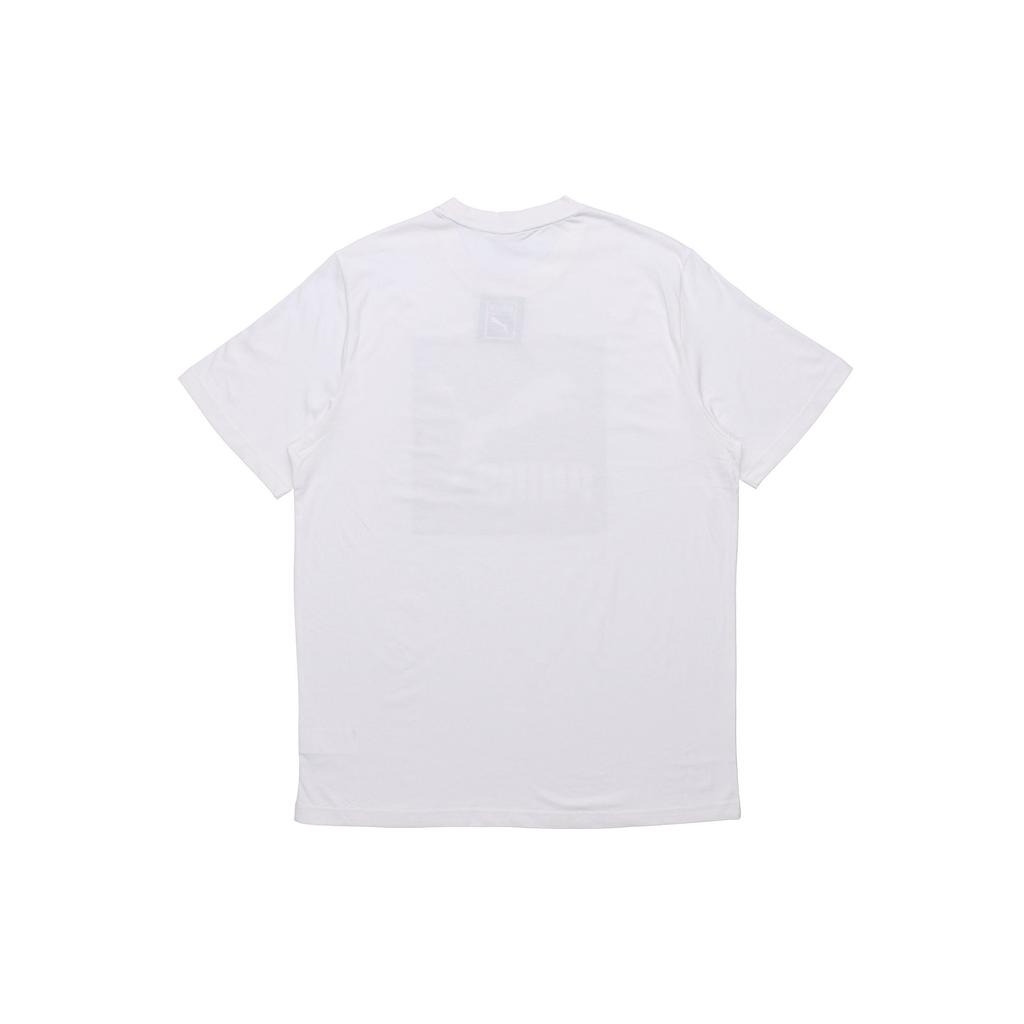 Puma Logo Round Neck Short Sleeve T-Shirt Men Tops White 579871-02