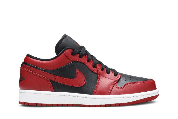 Мужские кроссовки Nike Jordan 1 Low Reverse Bred Gym Red/Black-Gym Red-White