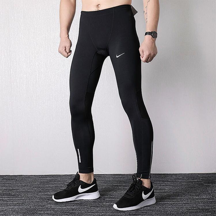 Nike Спортивные штаны для бега и тренировок, зауженные, черные, мужские 838068-010