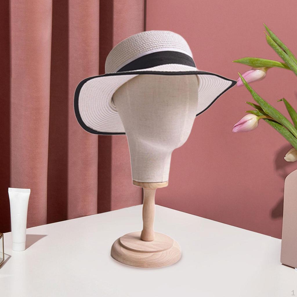 Держатель для демонстрации париков Манекен Голова Модный Устойчивый Высота 41,5 см Стойка для хранения шапок для