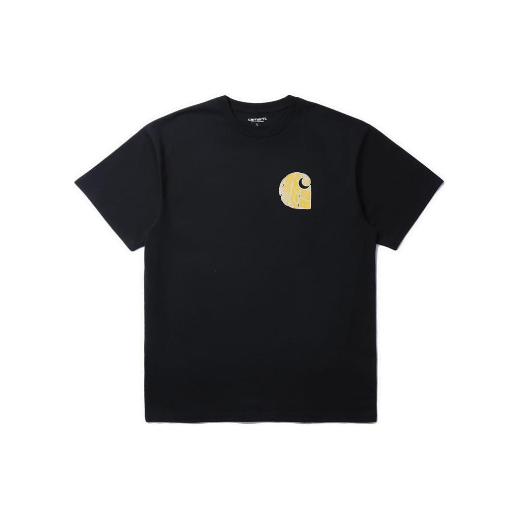 Carhartt WIP Мужская футболка с коротким рукавом и принтом в виде букв SS22 Черная CHXTEA221009I-BKX