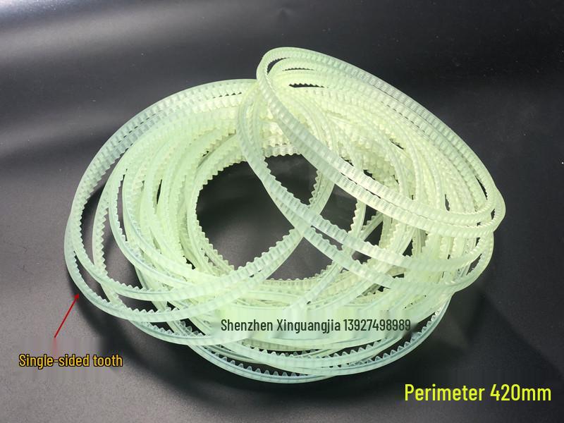 Toothed PU Belt & Guide for Sealing Machine, 410/420mm Circumference