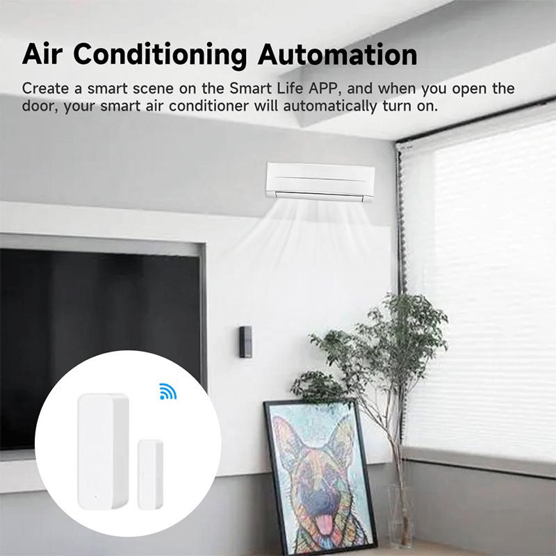 Tuya WiFi/Zigbee Door Sensor Window Sensor Smart Home Wireless Door Detector Smart Life APP Remote Control for Alexa Google