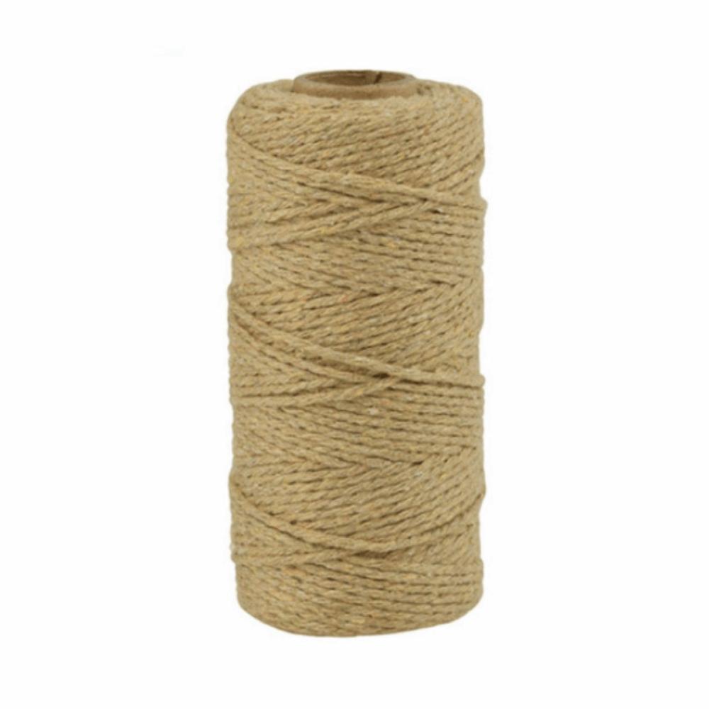 Multicolor 100m Long/100Yard Crafts Macrame DIY Twisted Cord Cotton Rope Home Textiles Linen String