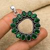 Chrome Diopside Gemstone 925 Sterling Silver Jewelry Handmade Silver Pendant