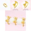 Stunning Gold Plated Brass Adjustable Butterfly Bow Ring For Women Perfect For Spring Fashion