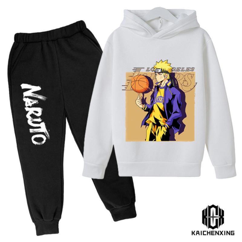 Cartoon Children's Naruto Hoodie Cute Boy Suit Children's Sportswear Spring and Autumn Fashion Sweatshirt Baby Suit