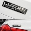 Металлическая наклейка Chrome Luxury Limited Edition Наклейки на автомобиль Кузов Багажник Эмблема Значки Наклейки Универсальная внешняя наклейка на автомобиль