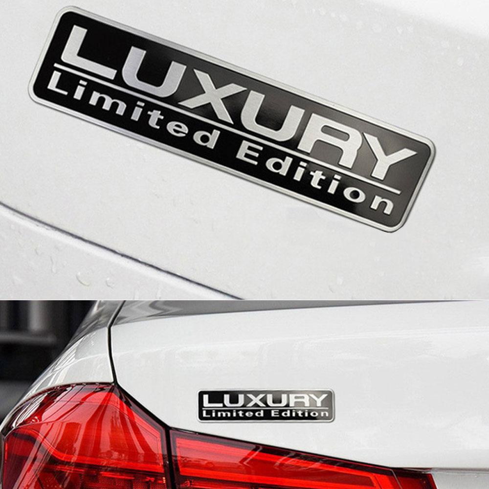 Металлическая наклейка Chrome Luxury Limited Edition Наклейки на автомобиль Кузов Багажник Эмблема Значки Наклейки Универсальная внешняя наклейка на автомобиль