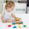 Wooden Solid Wood Geometric Studs Children's Puzzle Child Darling Hands-on Brain Shapes Paired with Early Childhood Wooden Toys