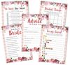 Inkdotpot Bachelorette Party Games Set Bundle of 5 (Activities for 50 Guests) Floral Theme Fun Bridal Shower Games Set