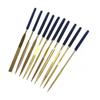 10Pcs Titanium Diamond Coating Needle Flat File Set Metal Working Craft Tool Arrow Ratchets