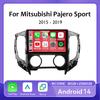 Android 14 Carplay для Mitsubishi Pajero Sport 3 L200 5 Triton 3 2015 2016 2017 2018 2019 Автомобильный радиоприемник GPS Мультимедиа Видеоплеер