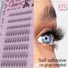 Self Adhesive Press On Lashes No Glue Needed Self Adhesive Lash Clusters  for Beginners